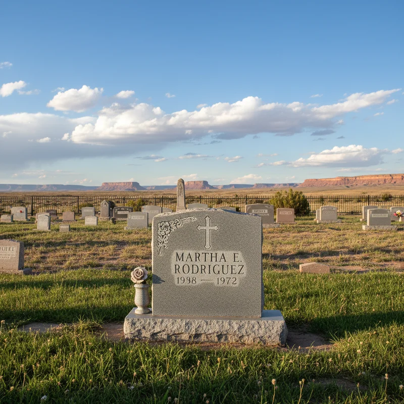 Traditional upright monument
