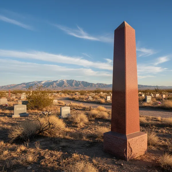 Red Granite Monument